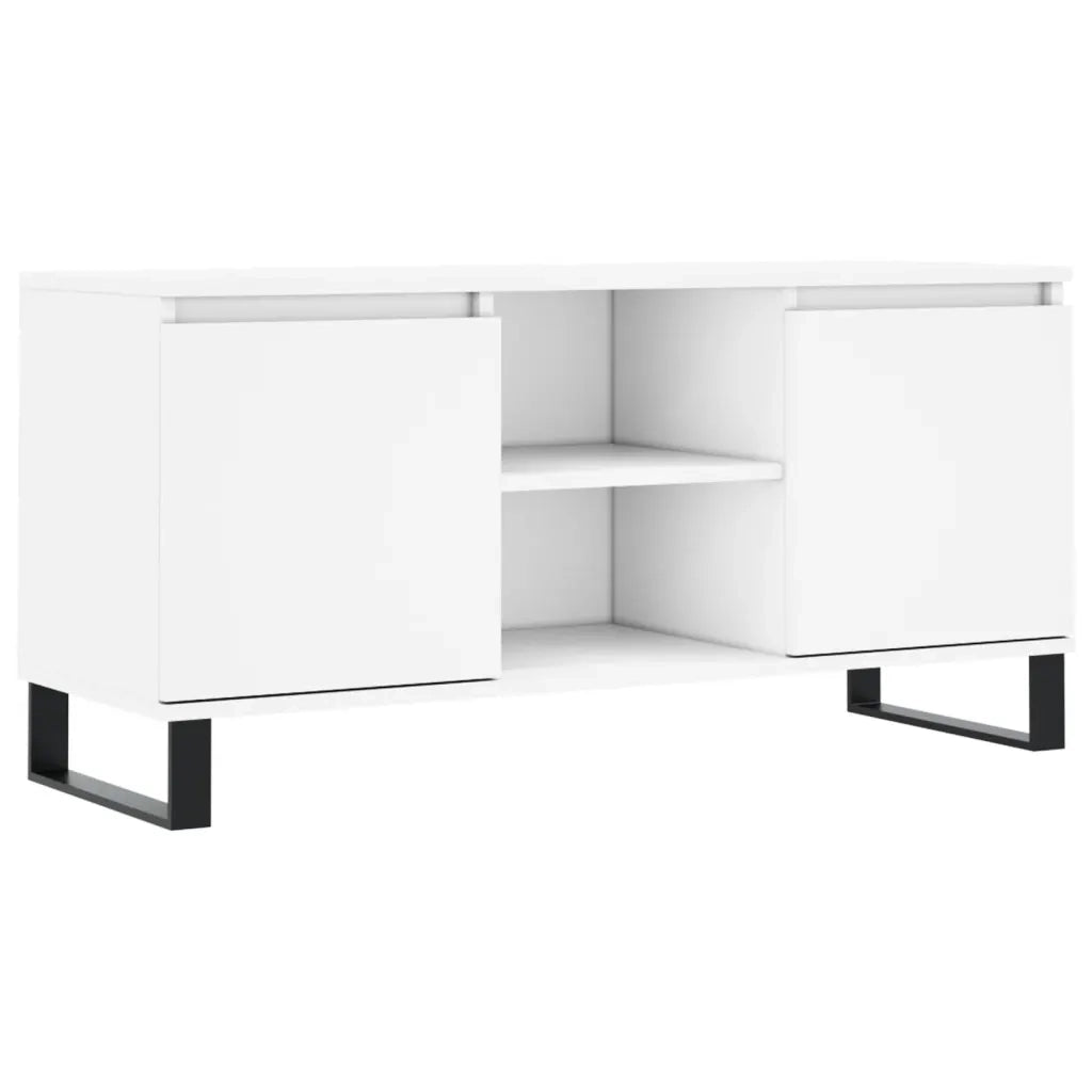 Mobile TV | Armadietto TV | Mobile Porta TV Bianco 104x35x50 cm in Legno Multistrato