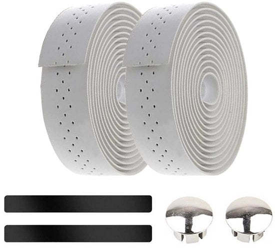 Cinturoni di guidata per bicicletta antiscivolo - Cinturoni di guida shockassorbenti - Cinturoni di guida in pelle PU - 3 cm larghezza x 200 cm lunghezza - Cinturone di avvolgimento esteso per manubrio