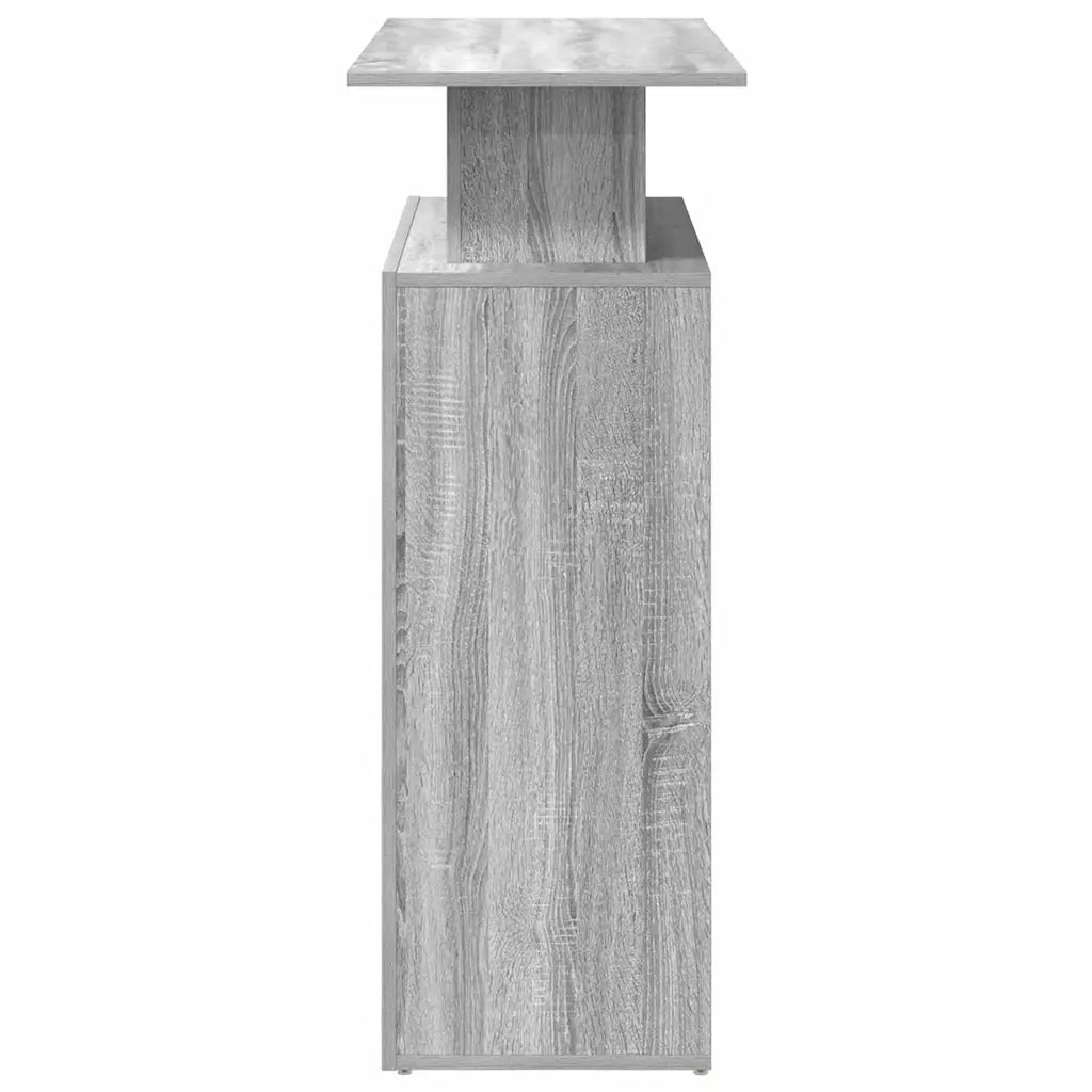 vidaXL Banco Reception Grigio Sonoma 100x40x104 cm Legno Multistrato