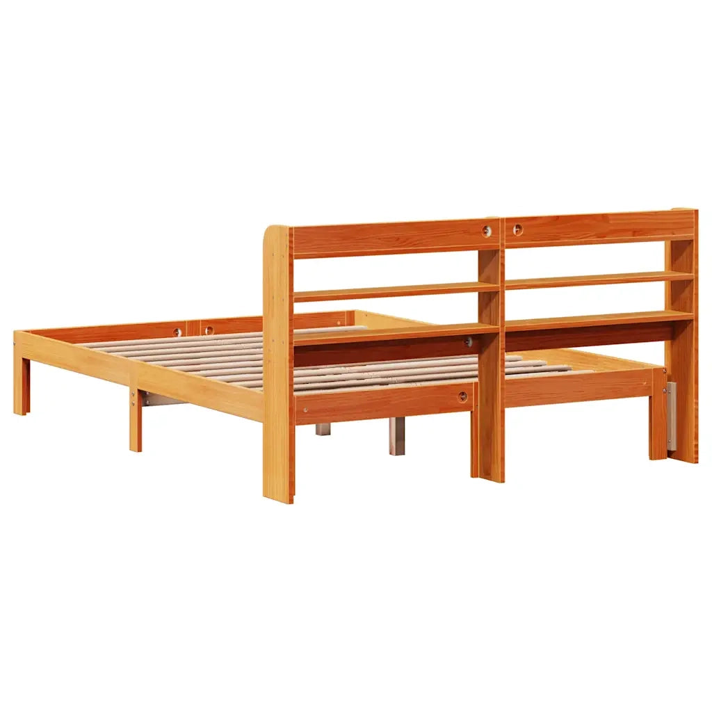 Giroletto senza Materasso Marrone Cera 140x200cm Massello Pino 3306806