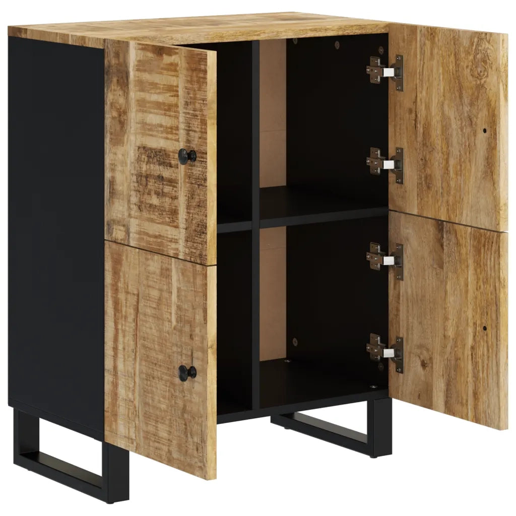 Credenza con 4 Ante 60x33x75 cm in Legno Massello di Mango 352917