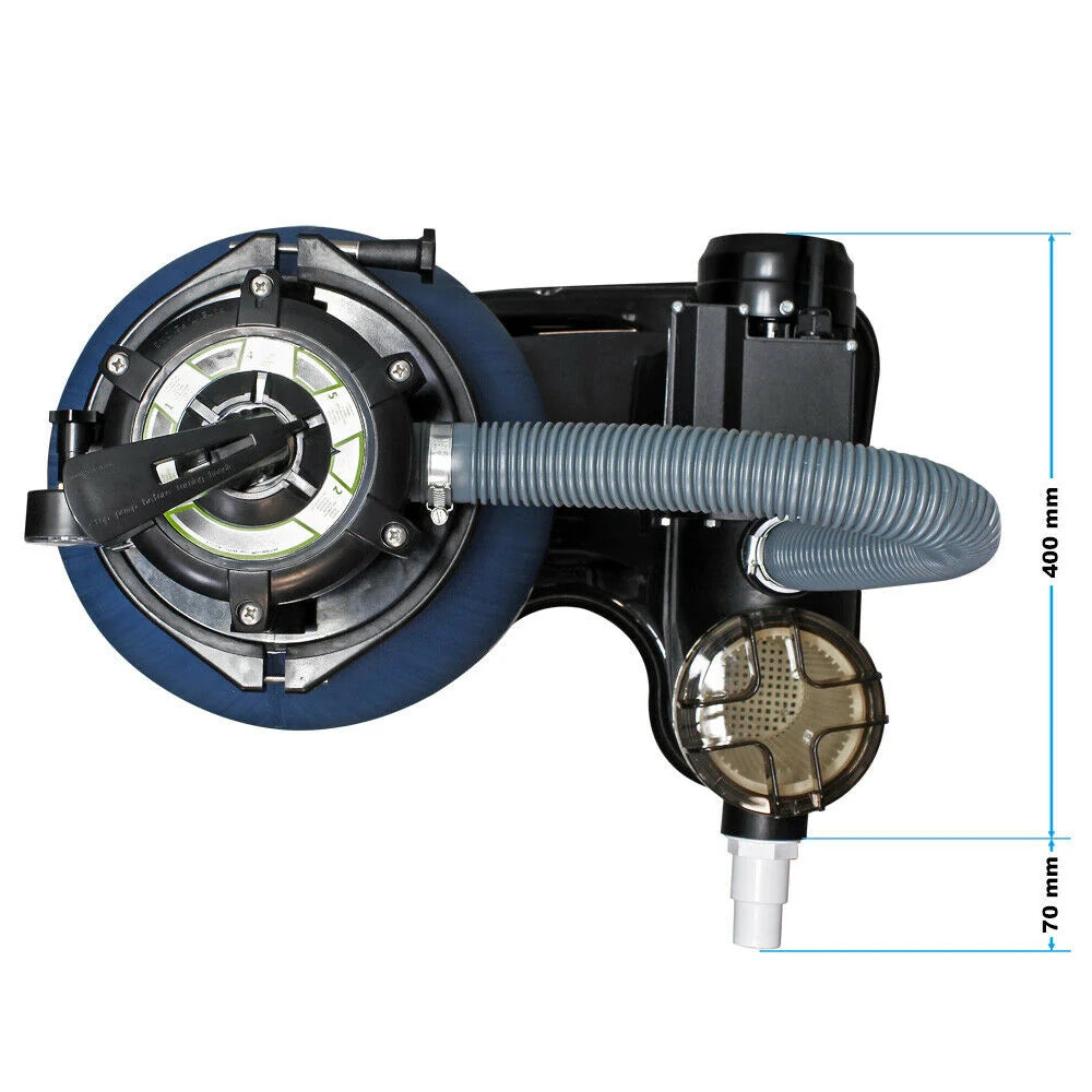 Sistema di filtraggio con filtro a sabbia pompa di filtraggio pompa per piscina 6000 litri all'ora 16_0002466