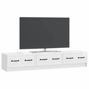 Mobile TV | Armadietto TV | Mobile Porta TV Bianco Lucido 147 x 34,5 x 27 cm Legno ingegnerizzato