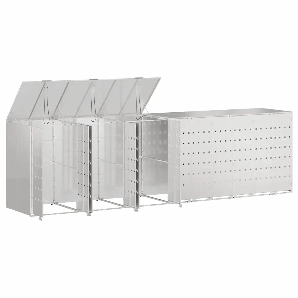 Contenitore per Rifiuti per 3 Bidoni 340 x 77.5 x 115.5 cm