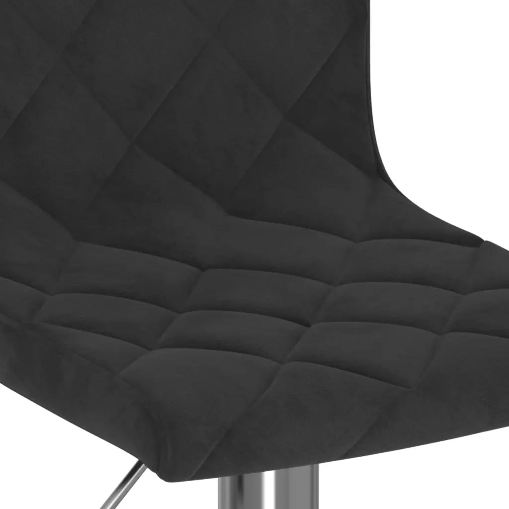 Sgabelli da Bar 2 pz Neri in Velluto cod mxl 57312