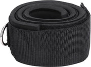 Cinturini per caviglia con D-ring - Manopole per caviglia gonfiate per fitness - Bodybuilding e allenamento alle articolazioni - Nero.