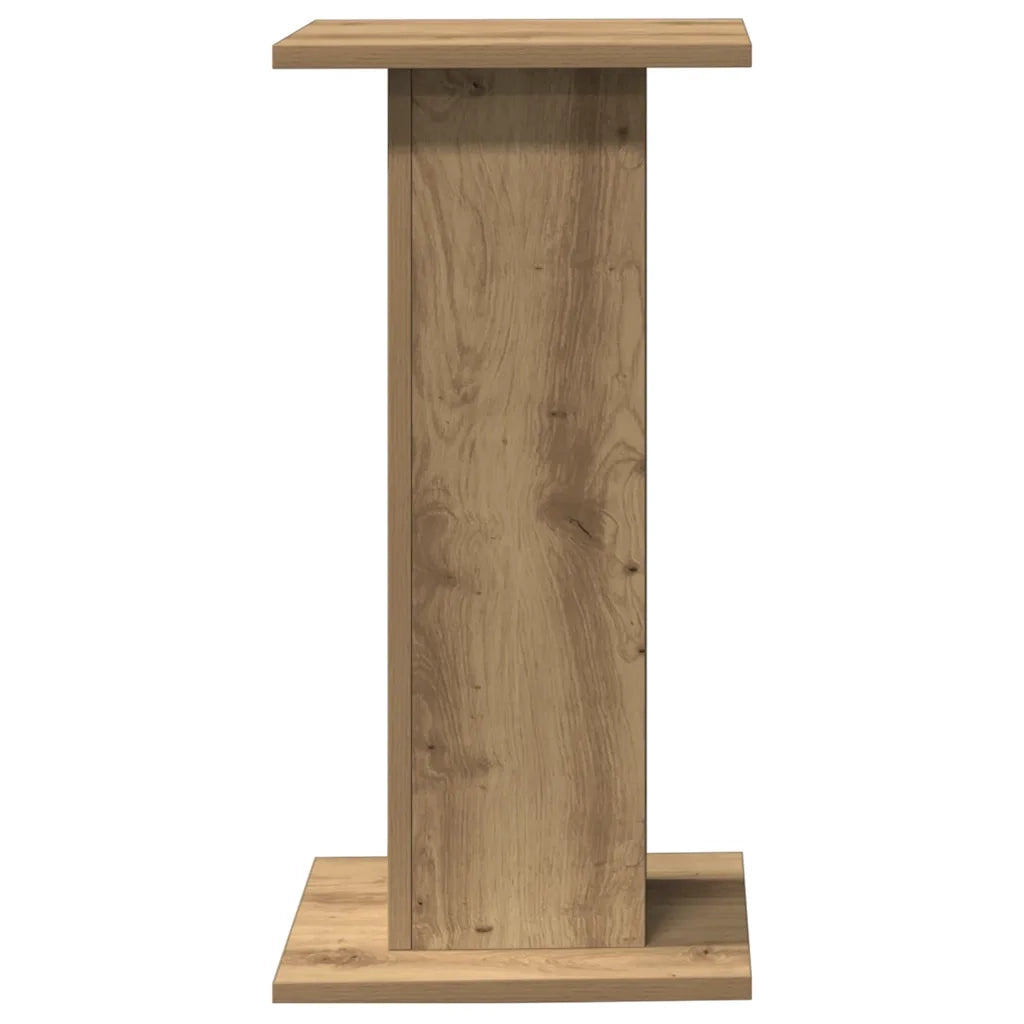 Supporti Altoparlanti 2 pz Rovere 30x30x60 cm in Multistrato