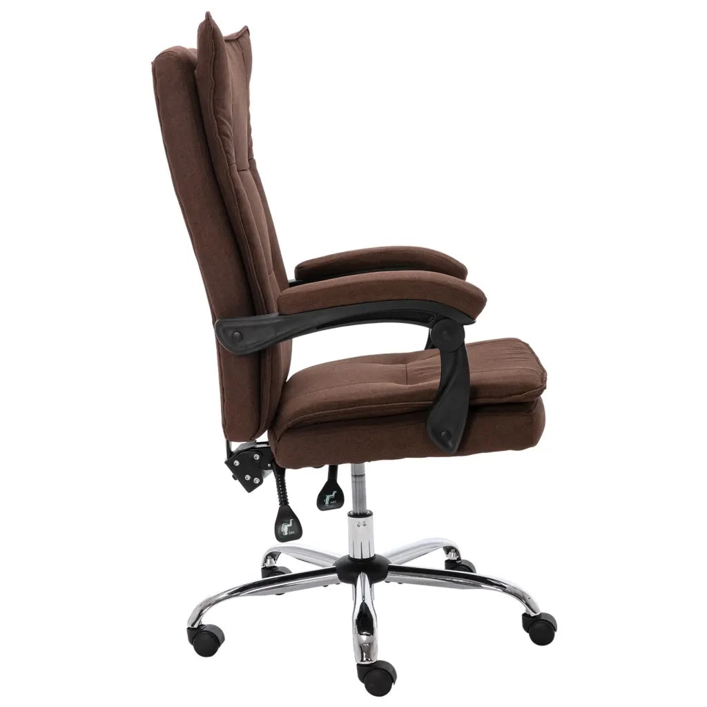 Sedia da Ufficio Marrone in Tessuto cod mxl 34061