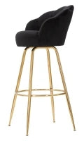 Sgabello Bar Vienna Nero Cm 55X53X110