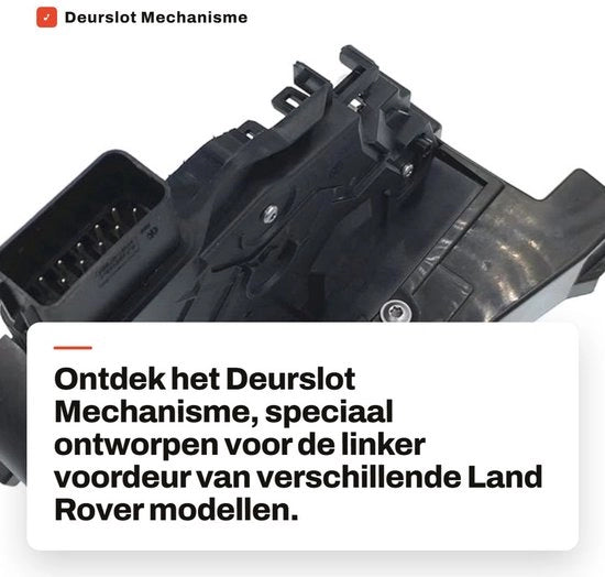 Meccanismo di chiusura porta a sinistra - Cerniera porta - Blocco porta - Attuatore - Compatibile con Land Rover - Materiali di alta qualità