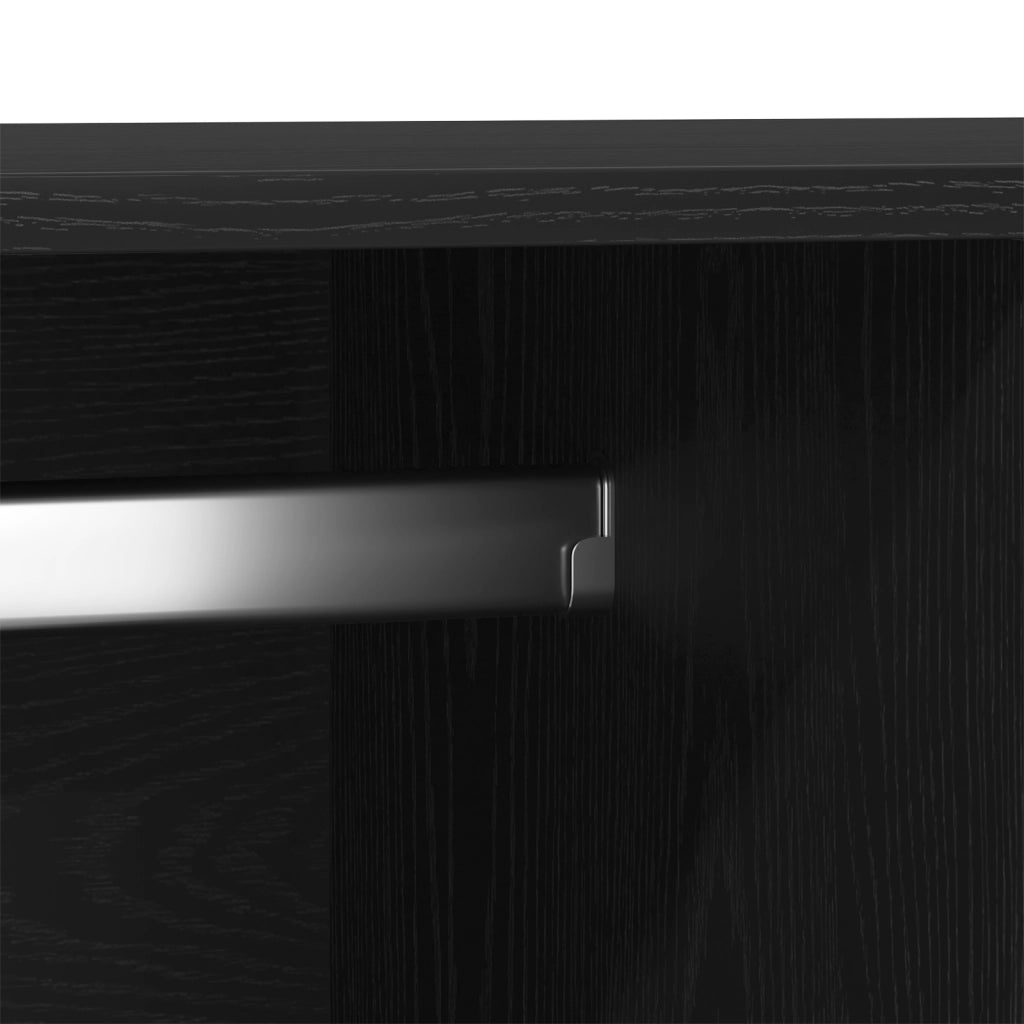 Armadio  Nero Rovere 80x52x180 cm in Legno Ingegnerizzato