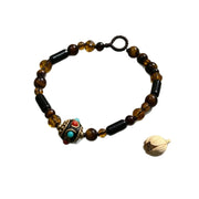 Braccialetto di nicchia in stile etnico esotico retr¨° color marrone