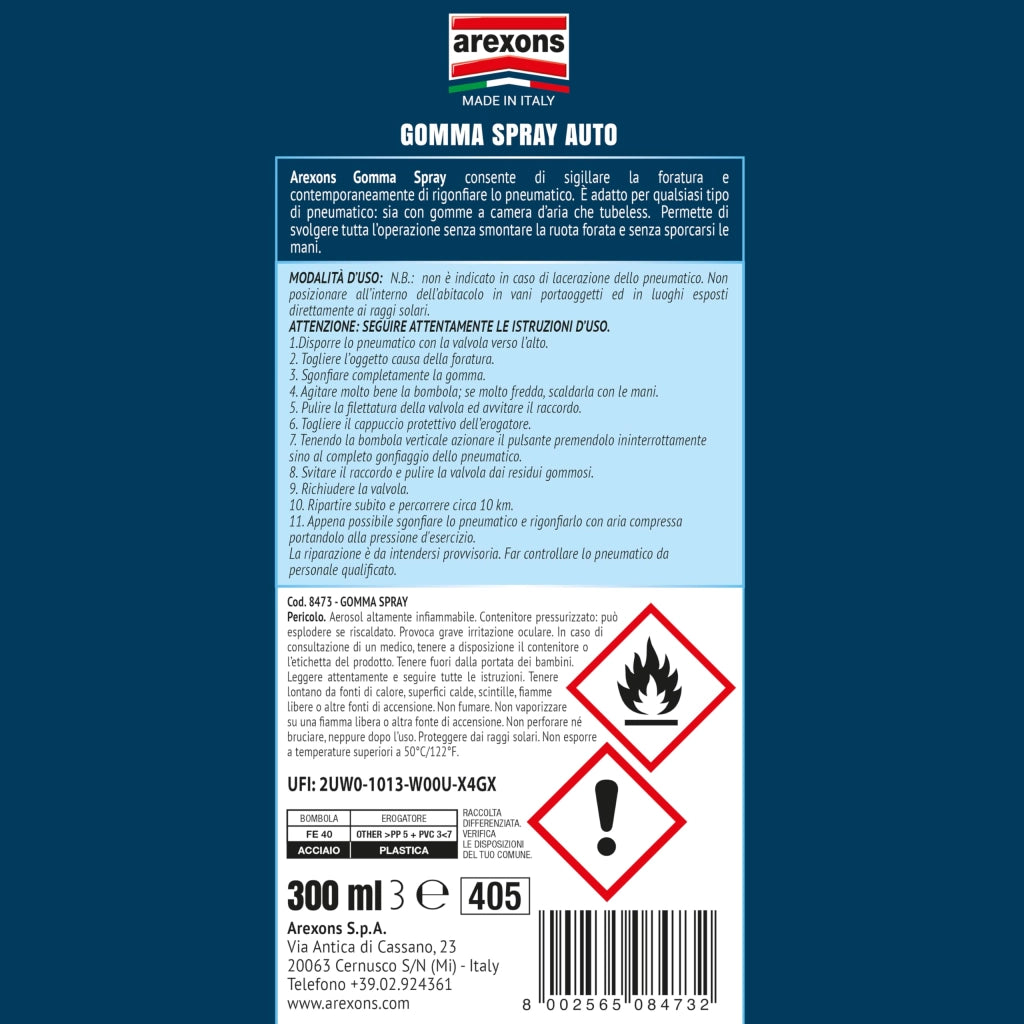 Gomma Spray Auto Arexons 300 ml