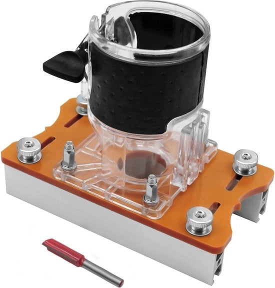Beiglietto di fissaggio invisibile - Base Frees per lavorazione del legno - Trimmer per legno base Frees - Guida beiglietto di fissaggio - 65 mm Trimmer per legno fissa