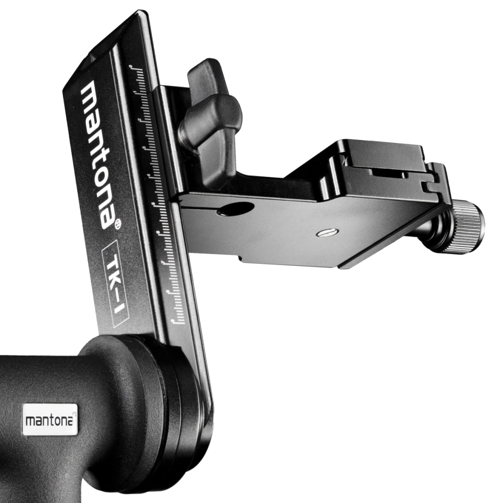Mantona Gimbal TK-I testa del treppiede per teleobiettivo (peso 1,4 kg inclusa piastra a sgancio rapido)