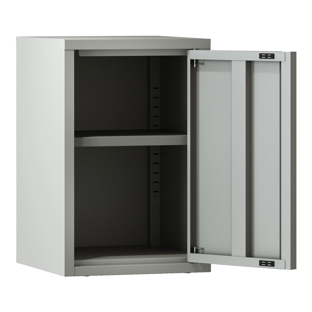 Armadietto a Parete Burlöv con Anta in Acciaio 50 x 33 x 35 cm - Grigio [en.casa]