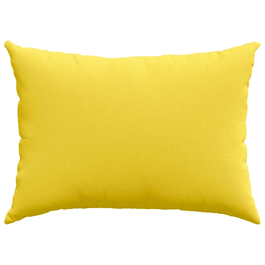 Cuscini da Divano 2 pcs Giallo Chiaro 70 x 50 cm Tessuto