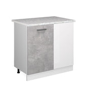 Vicco Armadio universale ad angolo Calcestruzzo 86 cm con anta, con piano di lavoro