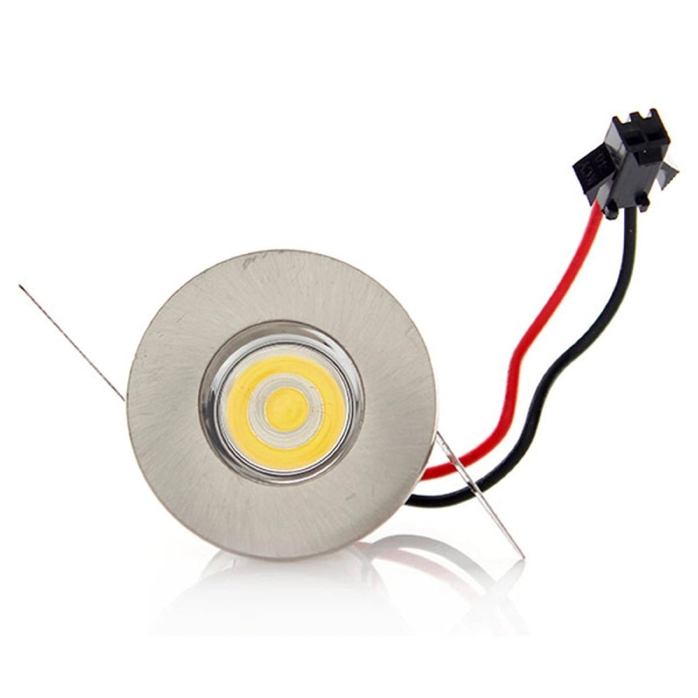 Trade Shop - Faretto Incasso 1 Led 1w Spot Mini Luce Bianco Freddo Punto Luce + Driver - Bianco-bianco Caldo      -
