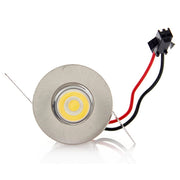 Trade Shop - Faretto Incasso 1 Led 1w Spot Mini Luce Bianco Freddo Punto Luce + Driver - Bianco-bianco Caldo      -