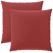 Federa 2 pcs HEERLEN Rosso Vino 60 x 60 cm Poliestere 912711