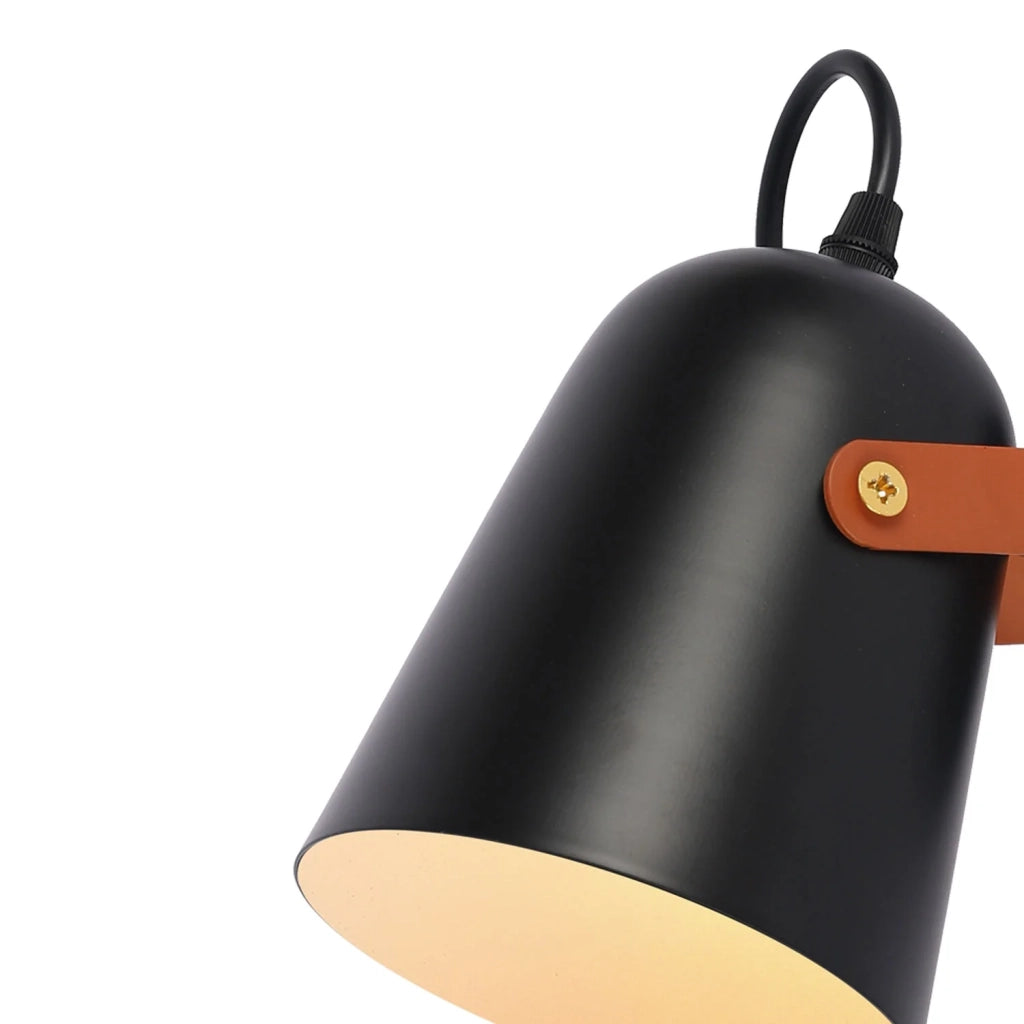 LÚZETE - LAMPADA DA PARETE NERO/MARRONE EGIL
