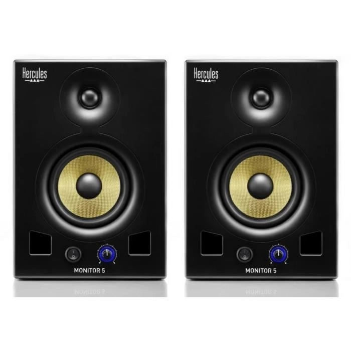 Monitor altoparlante HERCULES 5-2 volte 80 Watt RMS - 160 Watt Potenza di picco - Bi Amplificazione LF 50 Watt e HF 30 Watt