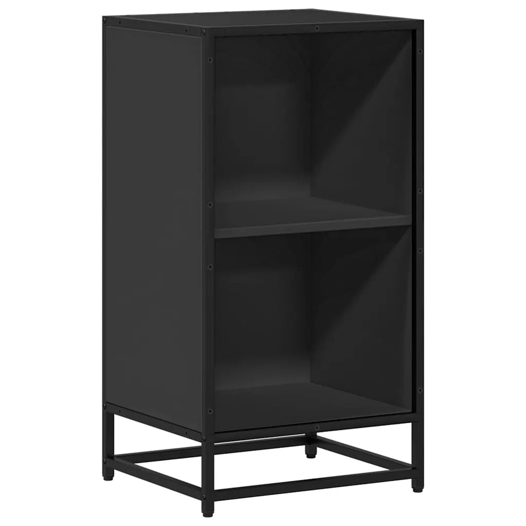 Libreria Nera 40x35x76 cm in Legno Multistrato 849094