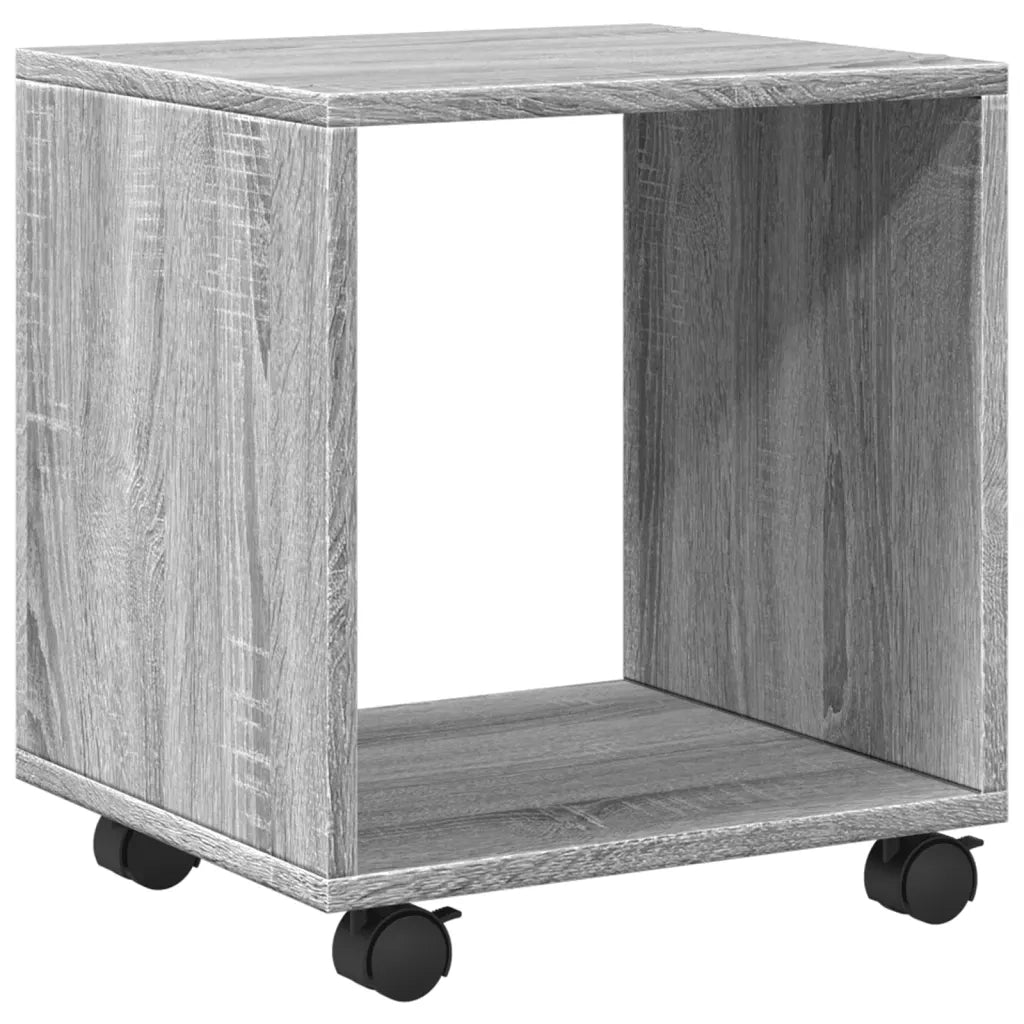 Mobiletto con Ruote Grigio Sonoma 37x33x42,5 cm in Truciolato 853133