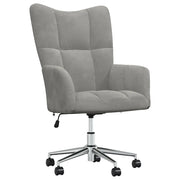 Poltrona Relax Grigio Chiaro in Vellutocod mxl 71834