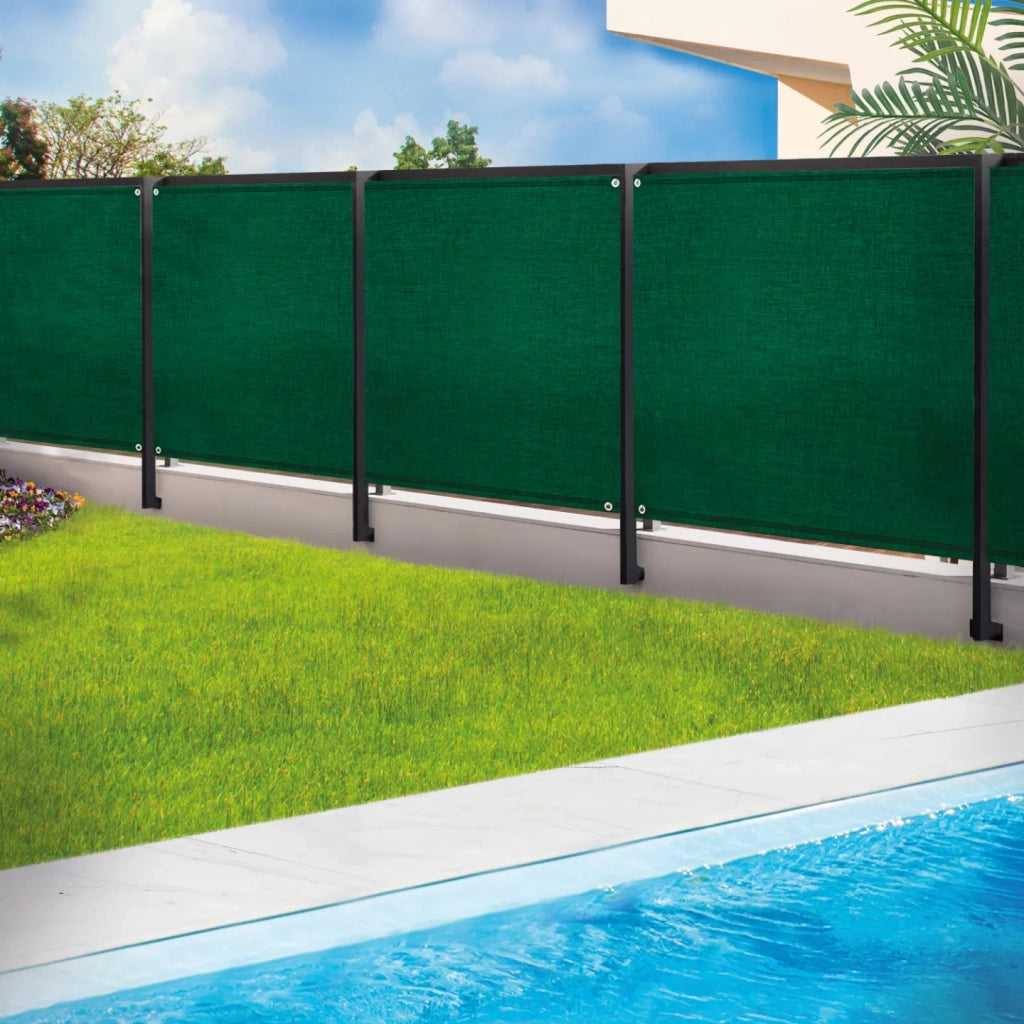 ProBache - Rete ombreggiante 2x10m, telo rotolo per recinzione giardino 220g/m², verde