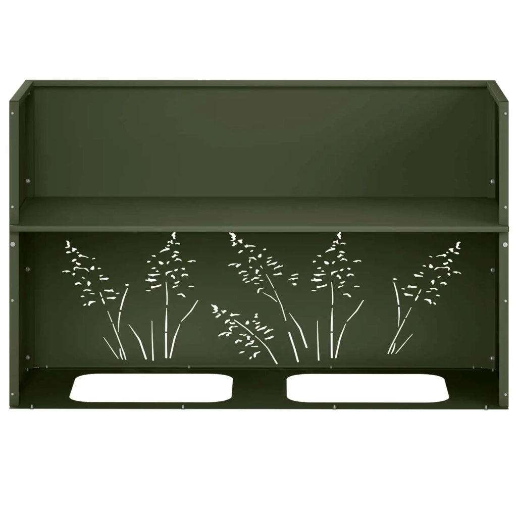 Vaso da giardino 2 pz Verde Oliva 80 x 30 x 49 cm 8005841
