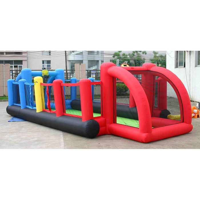 Campo Campetto da Basket Calcio Calcetto Giostra Gonfiabile con Pompa Inclusa Happy Hop