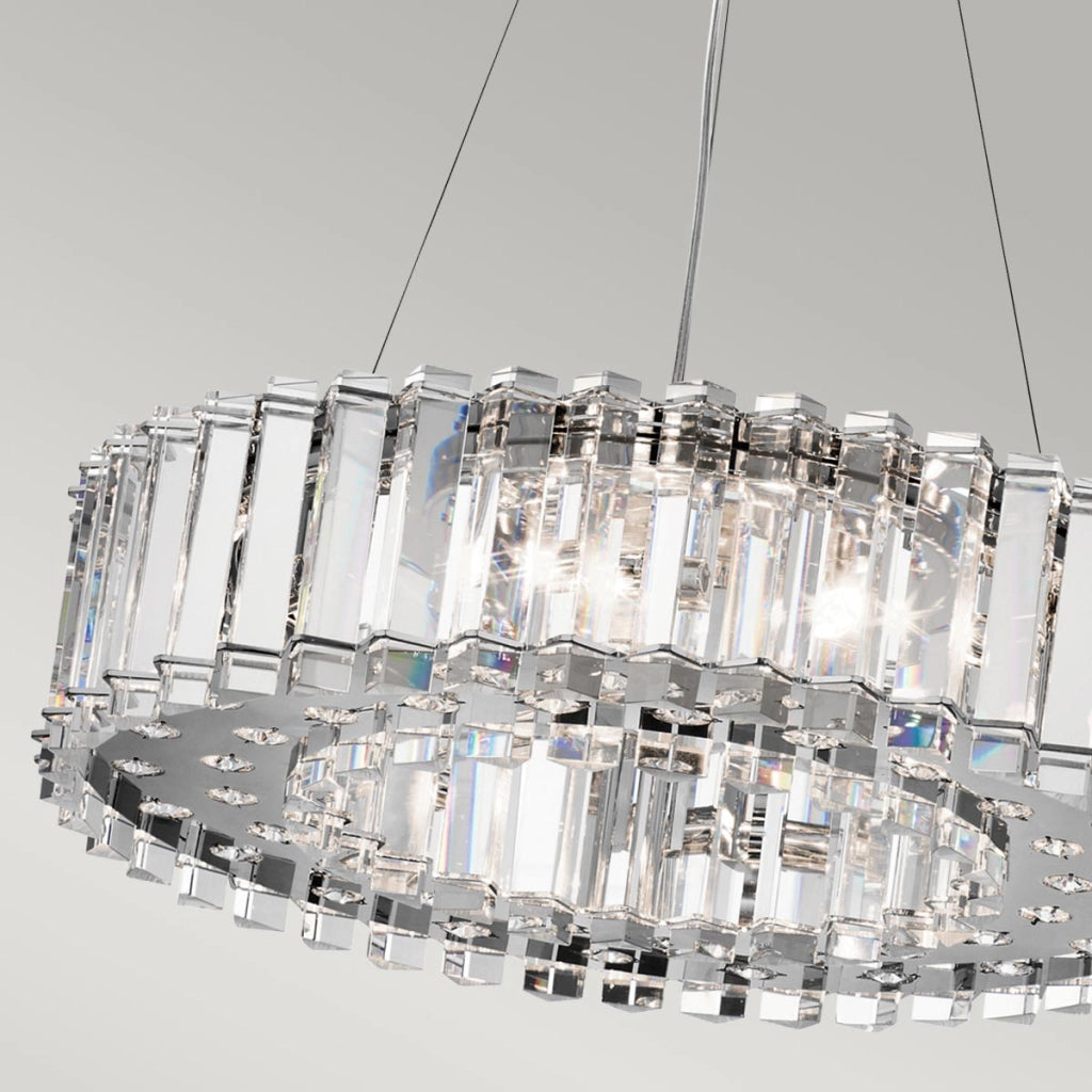 Lampadario Crystal Skye cromato cristallo 8xG9 Kichler