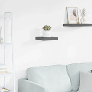 Scaffale a Parete Grigio Lucido 23x23,5x3,8 cm in MDF cod mxl 33142