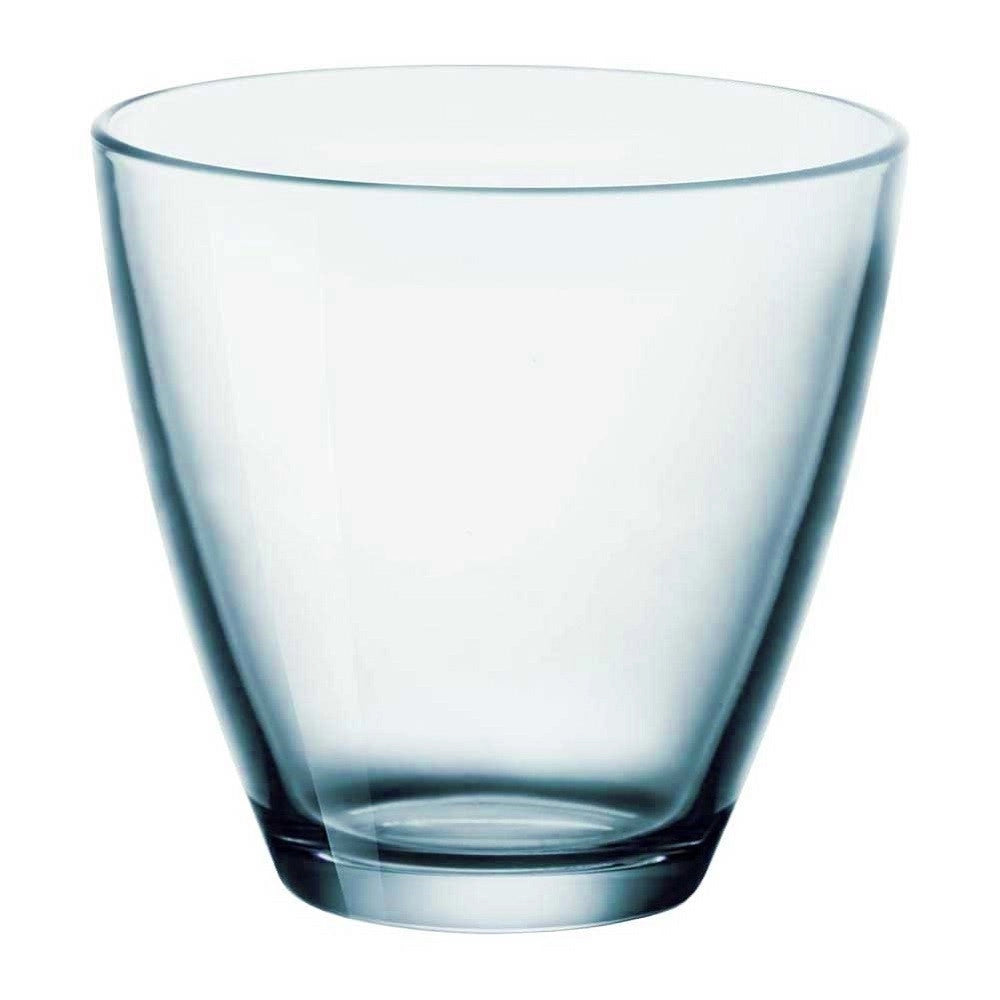 Trade Shop - Set Da 6 Pezzi Bicchieri In Vetro Bicchiere Per Acqua Vino Bibite Blu 26 Cl -