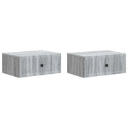 Armadio da Notte 2 pcs Grigio Sonoma 49 x 34,5 x 20 cm