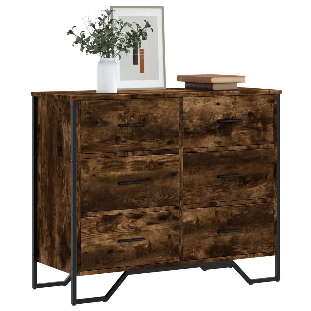 Cassettiera Rovere Sonoma 91x35,5x74,5 cm in Truciolato 3295304