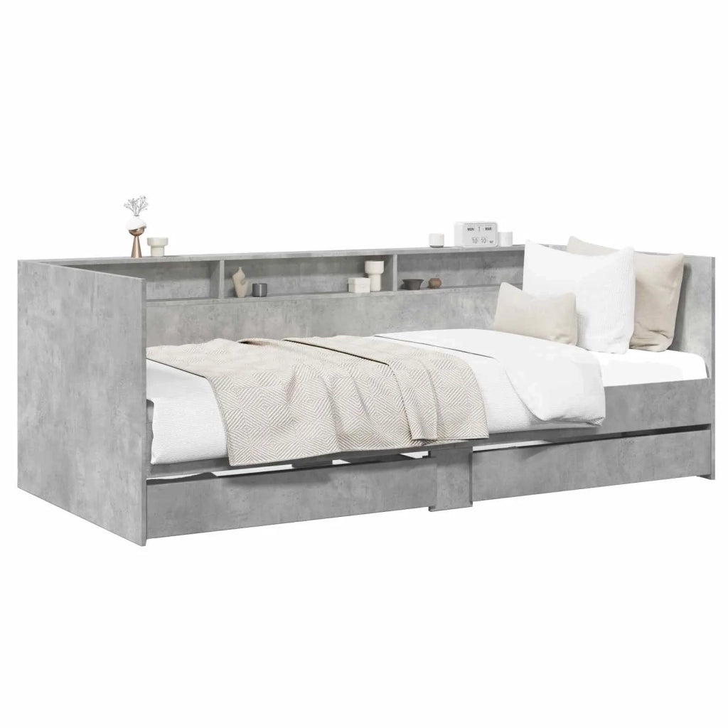 Telaio del letto con storage Grigio Cemento 80 x 200 cm 3429642
