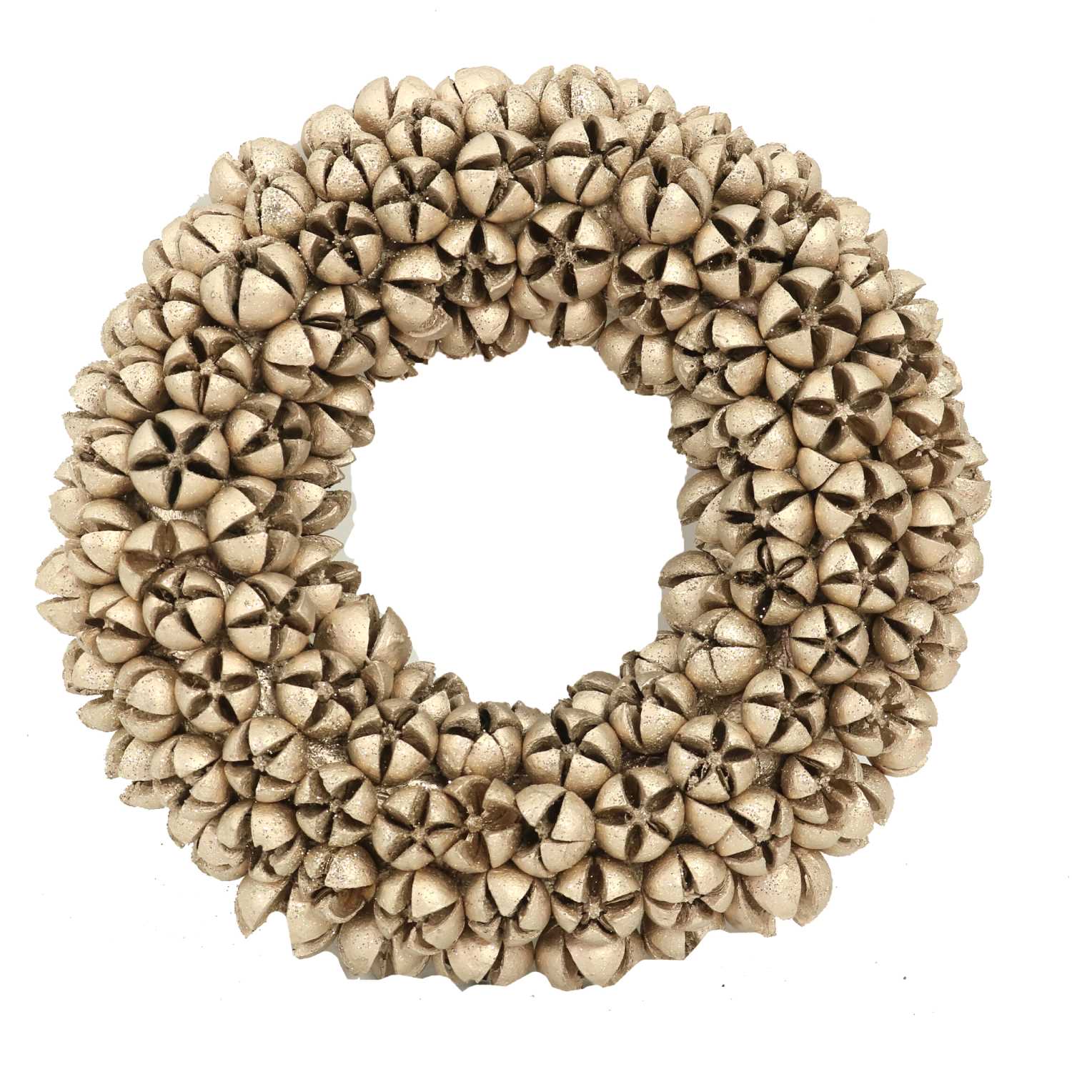 Coroncina glitter champagne cm Ø29xh6,5