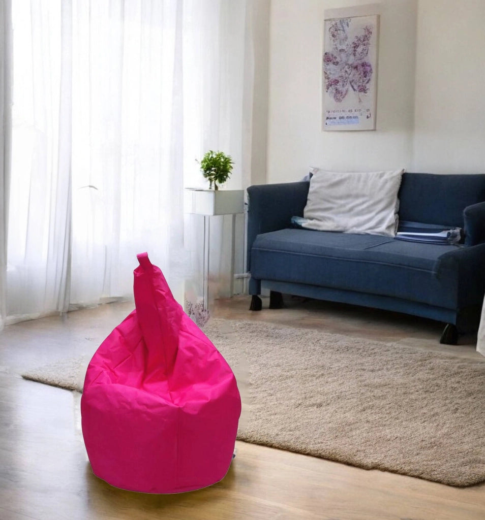 Angillina, Pouf Forma Sacco Made in Italy, 80x80x120h cm Rosa