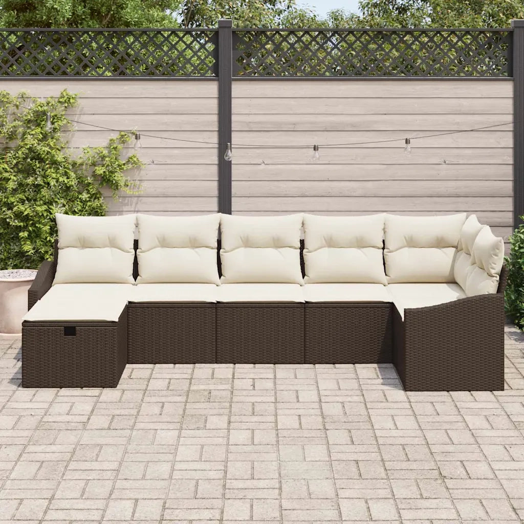 Set di divani con cuscino 8 pcs polyrattan
