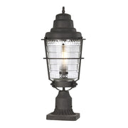 Lampada esterno su basamento zinco anticato E27 60W Quintiesse