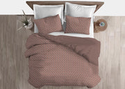 Copripiumino Sacco Piumone 100% Cotone Linea 3027 Fiori Provenzale - Matrimoniale - Marrone
