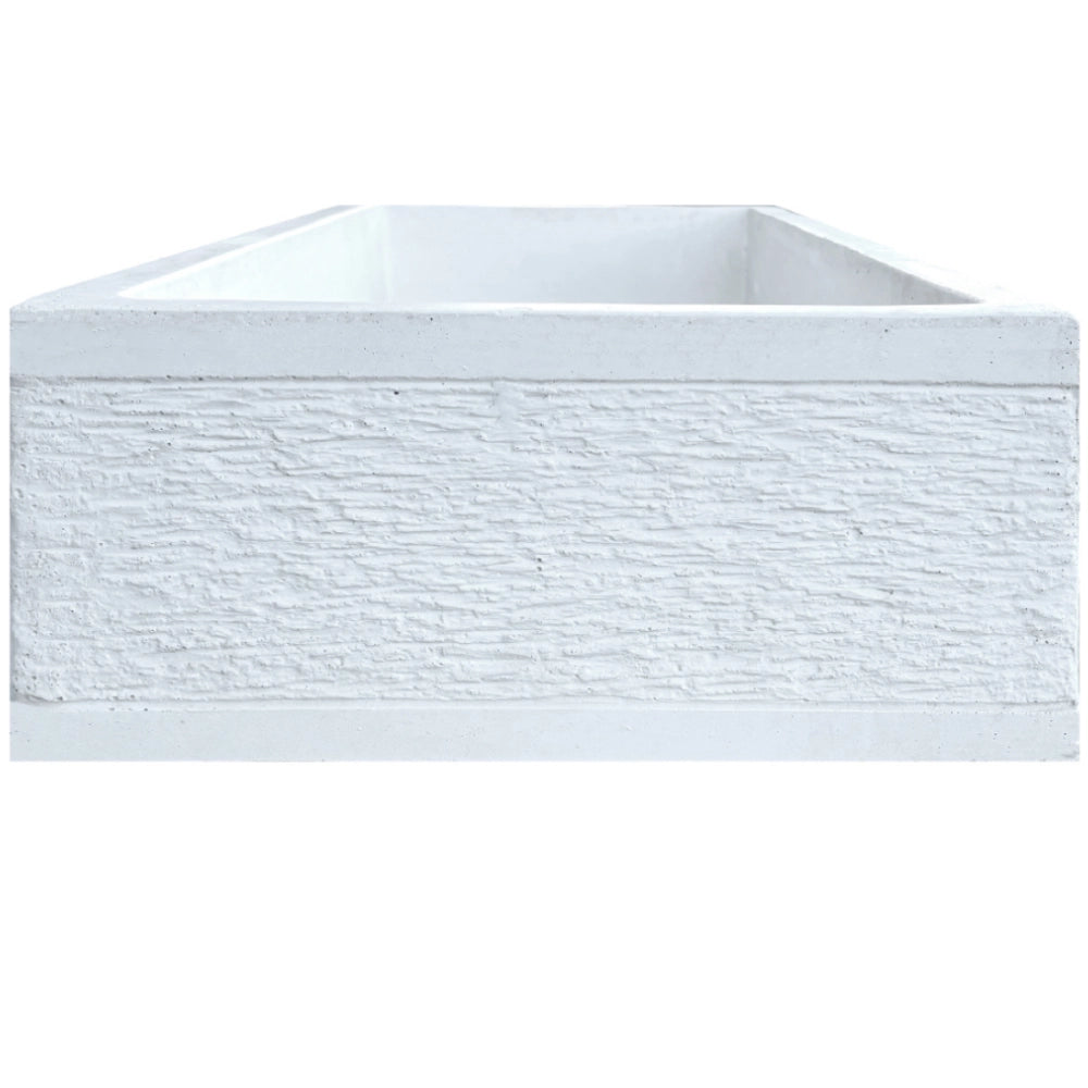 Pilozza serie grecale cemento calcestruzzo l.70 x p.35 x h.16 cm con piedi