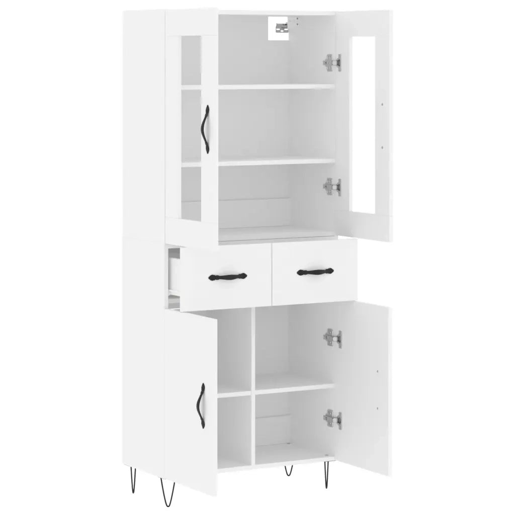 Credenza Bianca 69,5x34x180 cm in Legno Multistrato 3198561