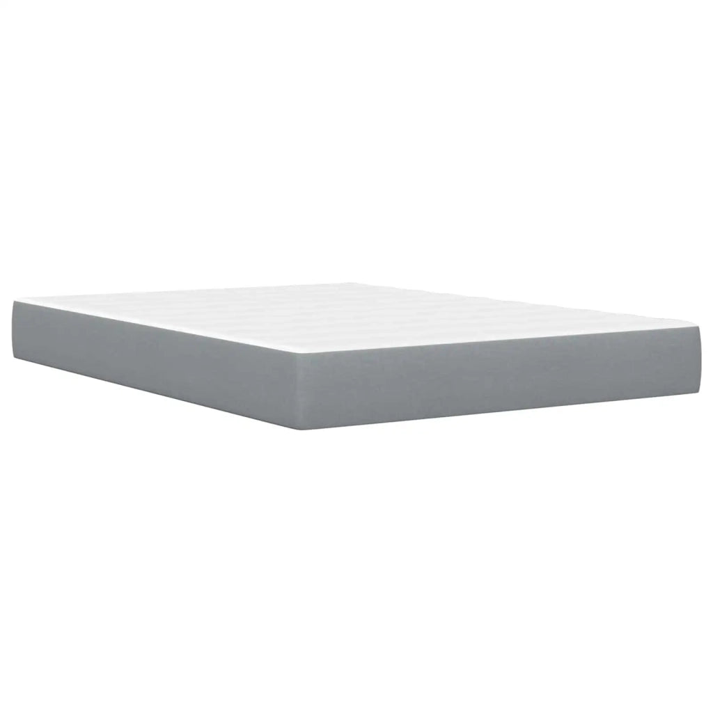 Struttura letto con materasso Grigio chiaro 160 x 200 cm