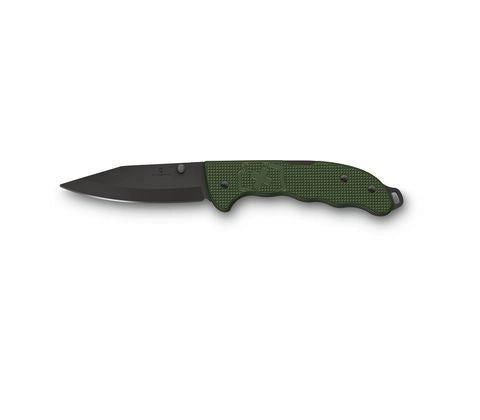 Victorinox 0.9425.DS24 Evoke BSH Alox Coltello Pieghevole 4 Funzioni Lama 10 cm con Perno per Pollice e Clip Rimovibile colore Verde Oliva