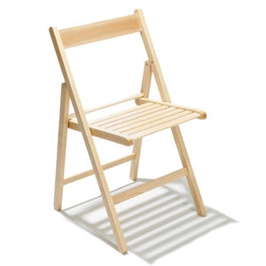 SEDIA PIEGHEVOLE in legno LIBERTY NATURALE 4 pezzi