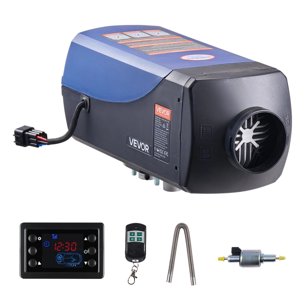 Riscaldatore d'aria diesel 12-24V 5-8KW XMZ-F-D6 con telecomando schermo LCD serbatoio 10 L portatile per officina e camper